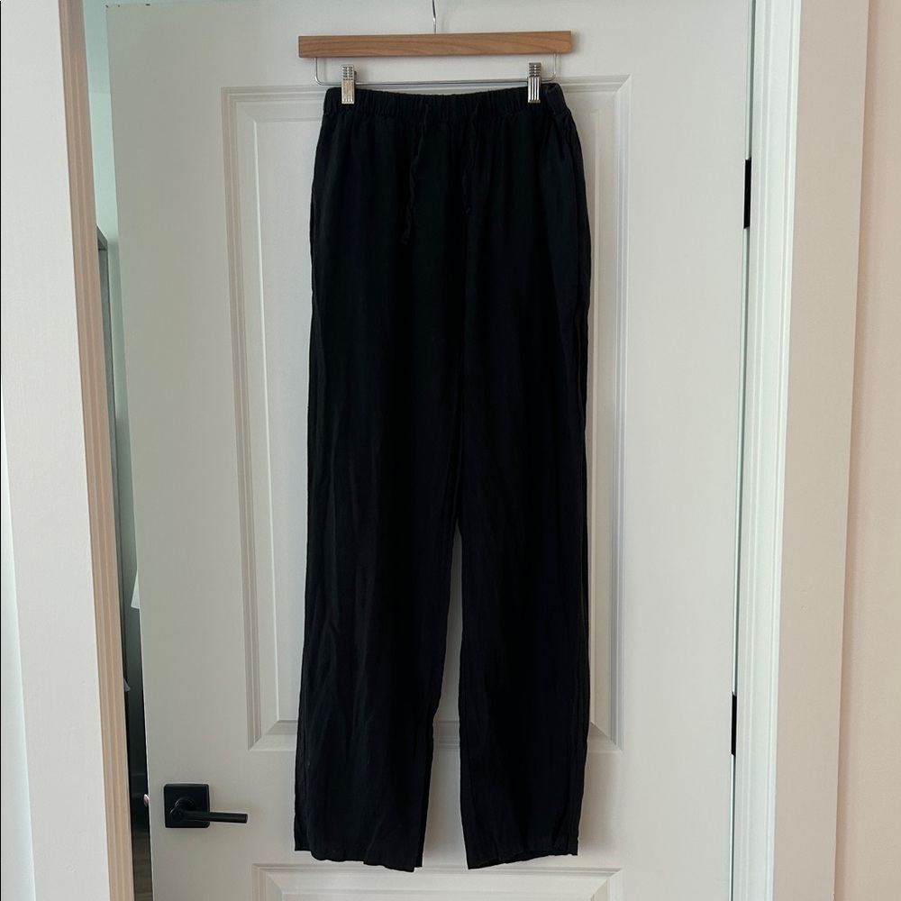 Black PARKE Linen Pants